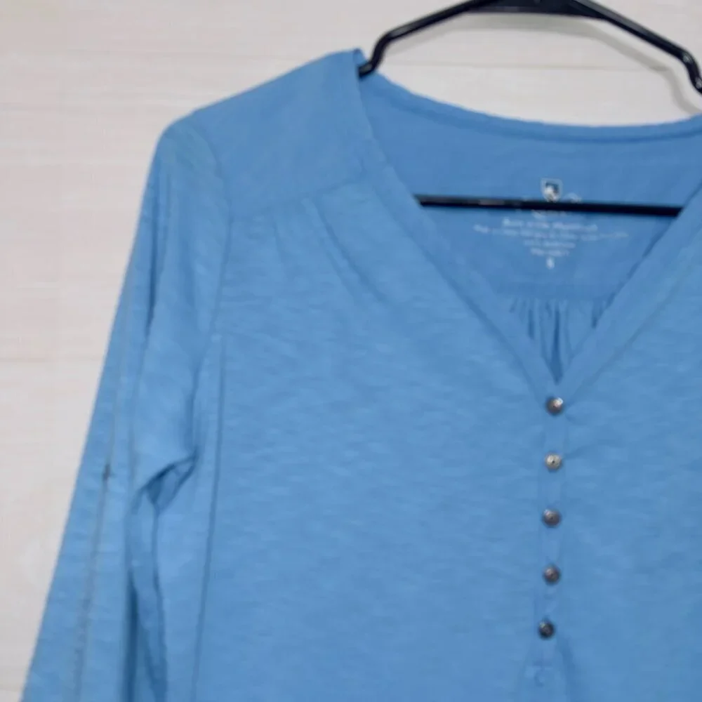 Kuhl Women's Size Small Shasta Henley Button Tab Lightweight 3/4 Sleeve Top - Picture 4 of 9